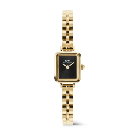 Montre Daniel Wellington - Quadro Mini Arch 3-link Onyx Sunray Gold