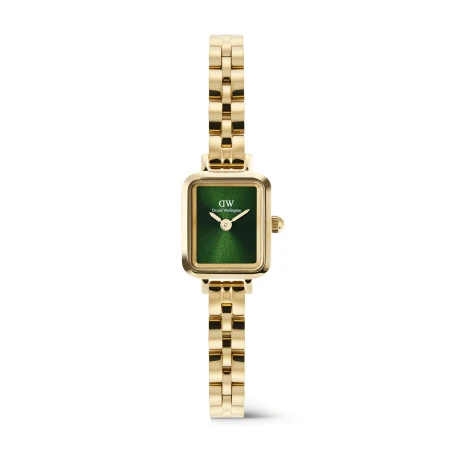 Montre Daniel Wellington - Quadro Mini Arch 3-link Emerald Sunray Gold