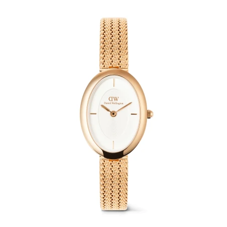 Montre Daniel Wellington - Juliette Braided Mesh White Sunray Rose Gold - 20mm