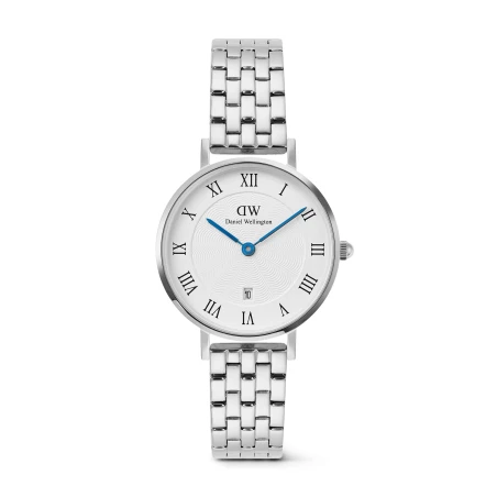 Montre Daniel Wellington - Petite Roman Numerals Date 5-link  Silver - 28mm