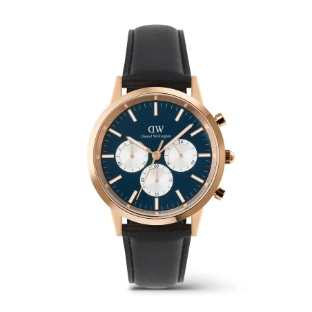 Montre Daniel Wellington - Iconic Chronograph Sheffield Arctic Panda Rose Gold - 42mm