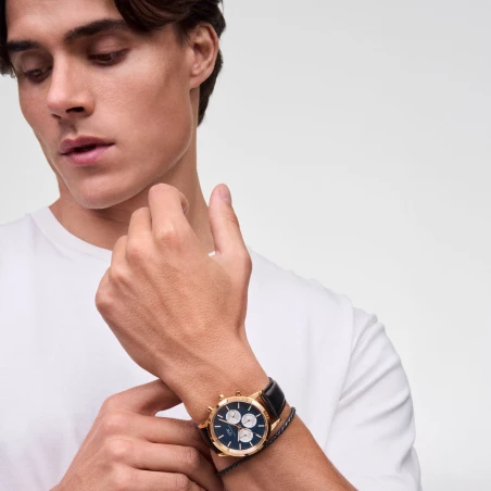 Montre Daniel Wellington - Iconic Chronograph Sheffield Arctic Panda Rose Gold - 42mm