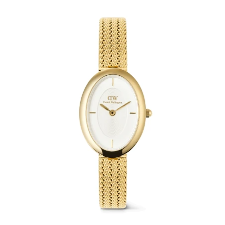 Montre Daniel Wellington - Juliette Braided Mesh White Sunray Gold - 20mm