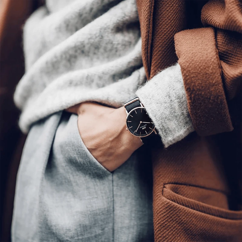 Montre Daniel Wellington - Classic Cornwall Black Rose Gold - 36mm