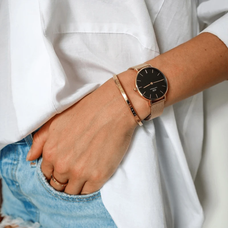Montre Daniel Wellington - Petite Evergold Black - 32mm