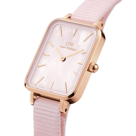 Montre Daniel Wellington - Quadro Coral Pink MoP Rose Gold - 20mm