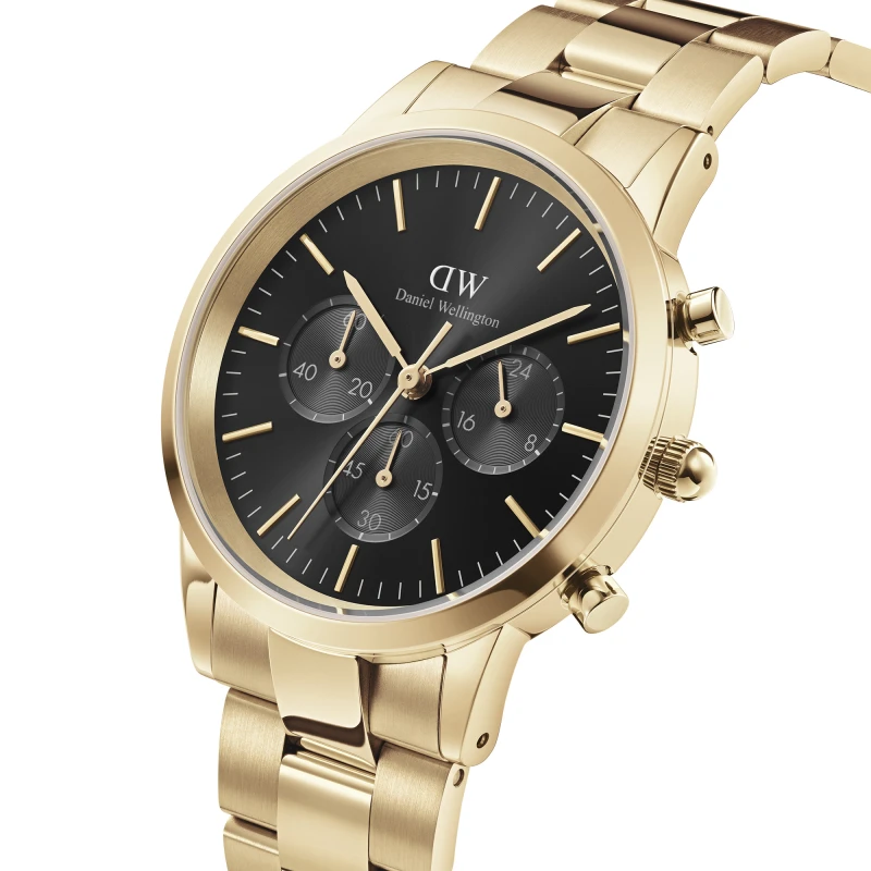 Montre Daniel Wellington - Iconic Chronograph Link Onyx G - 42mm