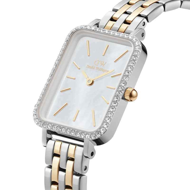 Montre Daniel Wellington - Quadro Lumine Bezel 5-Link Two-Tone MOP - 20mm