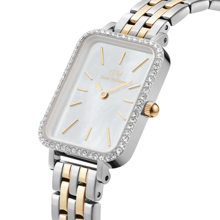 Montre Daniel Wellington - Quadro Lumine Bezel 5-Link Two-Tone MOP - 20mm