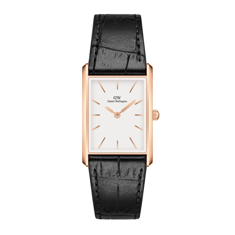 Montre Daniel Wellington - Bound Black Crocodile Rose Gold - 24mm