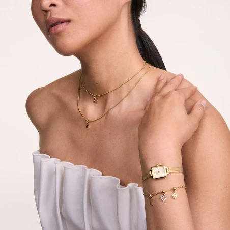 Montre Daniel Wellington - Quadro Mini Evergold Champagne