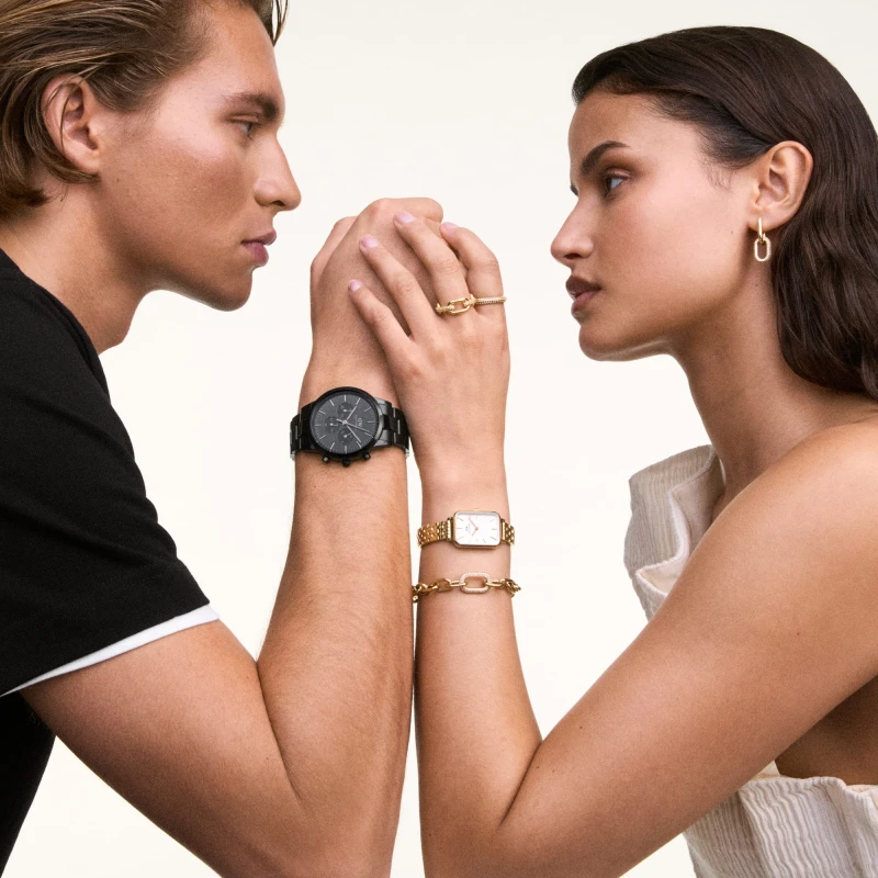 Montre Daniel Wellington - Iconic Chronograph Link Onyx B - 42mm