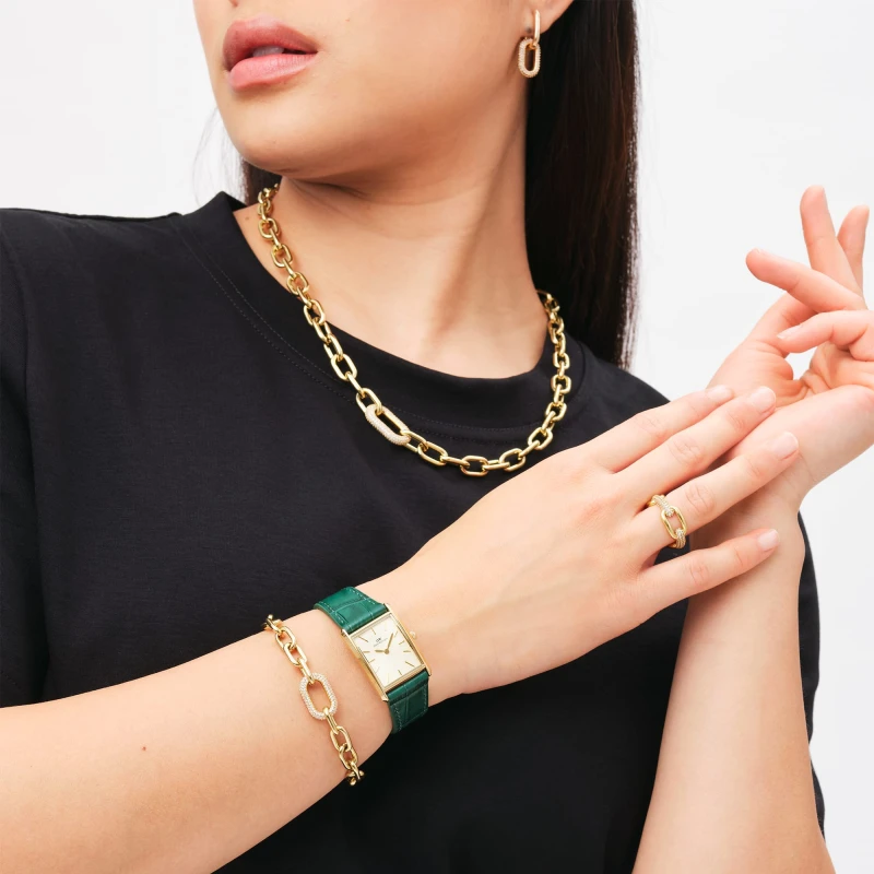 Montre Daniel Wellington - Bound Crocodile Champagne Sunray Gold