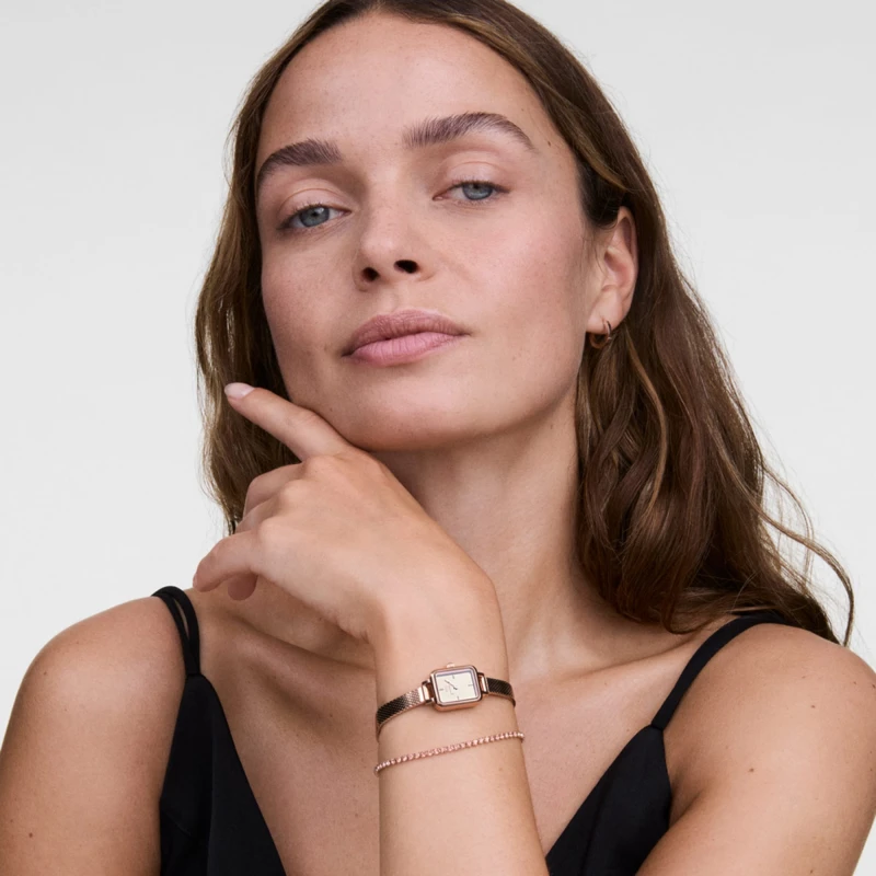 Montre Daniel Wellington - Quadro Mini Reflection Rose Gold