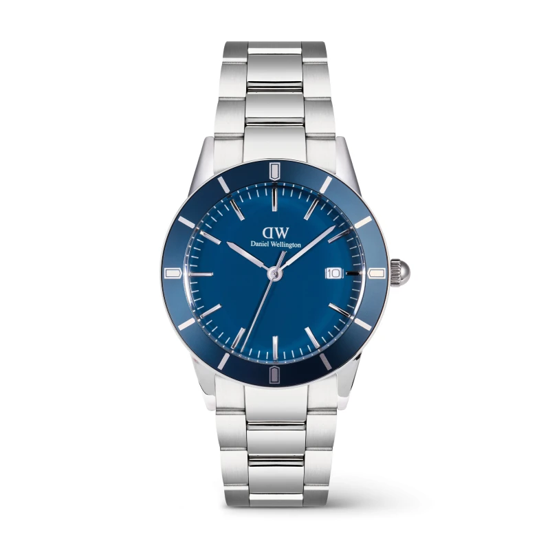 Montre Daniel Wellington - Iconic Paradigma Link Blue Enamel Silver - 40mm