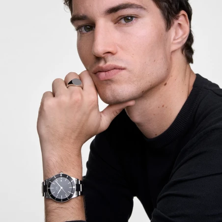 Montre Daniel Wellington - Iconic Paradigma Link Black Enamel - 40mm