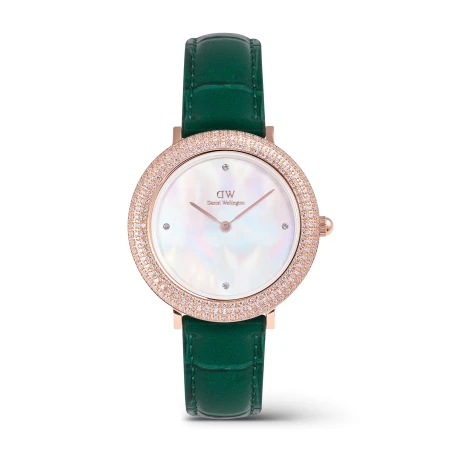 Montre Daniel Wellington - Crystalline Bezel Green Croc Rose Gold - 32mm