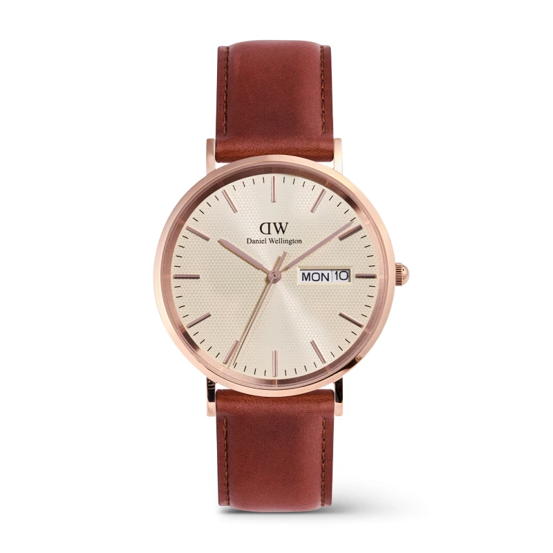 Montre Daniel Wellington - Classic Day Display St Mawes Rose Gold Champagne - 40mm