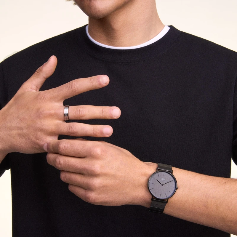Montre Daniel Wellington - Classic Piano Link Onyx Unitone Black - 40mm