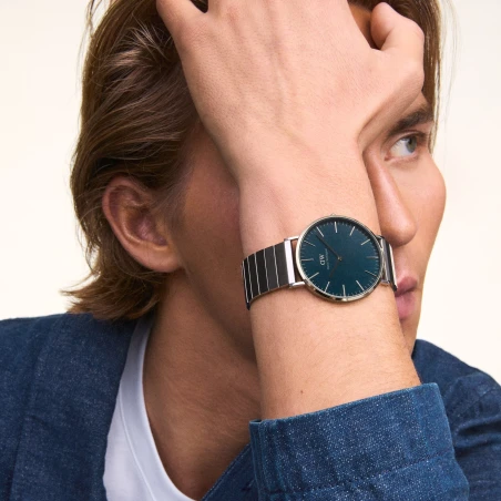 Montre Daniel Wellington - Classic Piano Link Arctic Silver - 40mm