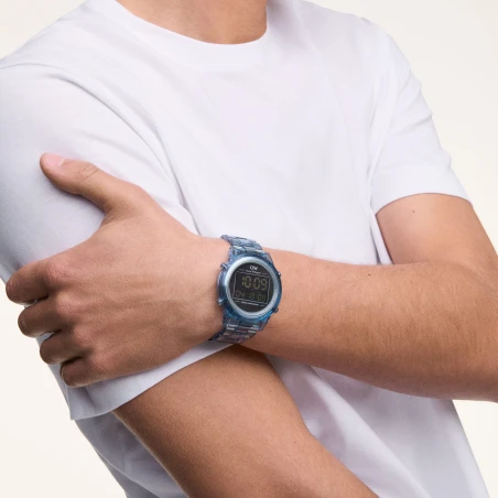 Montre Daniel Wellington - Retro Digital Light Blue Light Blue - 42mm