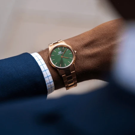 Montre Daniel Wellington - Iconic Link Emerald Green Rose Gold - 32mm