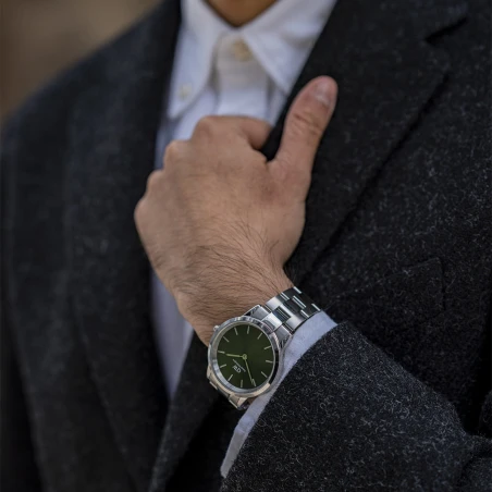 Montre Daniel Wellington - Iconic Link Emerald Green Silver - 40mm