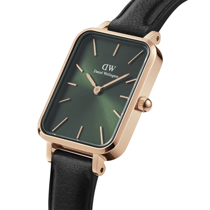 Montre Daniel Wellington - Quadro Pressed Sheffield Emerald Rose Gold - 20mm