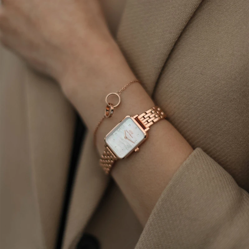 Montre Daniel Wellington - Quadro Lumine 5-Link Melrose MoP - 20mm