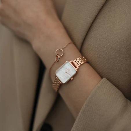 Montre Daniel Wellington - Quadro Lumine 5-Link Melrose MoP - 20mm
