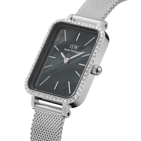Montre Daniel Wellington - Quadro Lumine Bezel Sterling Black MOP - 20mm