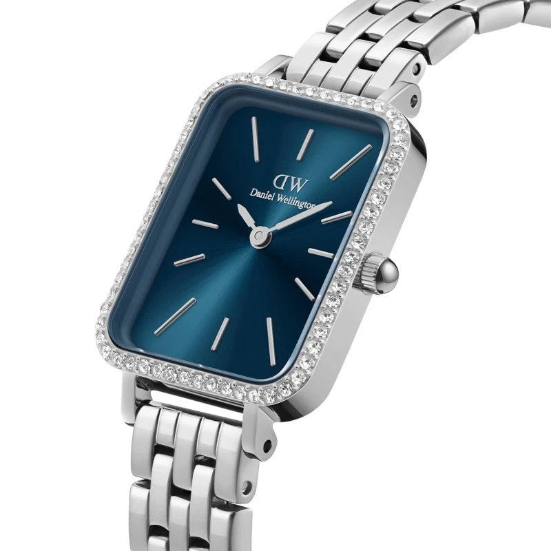 Montre Daniel Wellington - Quadro Lumine Bezel 5-Link Arctic Silver - 20mm