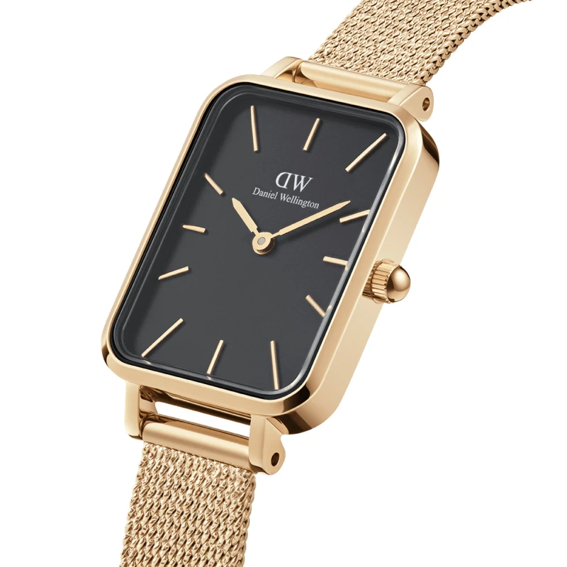 Montre Daniel Wellington - Quadro Pressed Evergold Black - 20mm