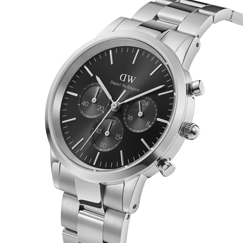 Montre Daniel Wellington - Iconic Chronograph Link Onyx S - 42mm