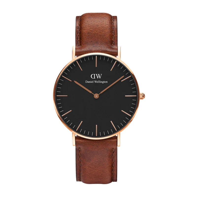 Montre Daniel Wellington - Classic St Mawes Black Rose Gold - 40mm