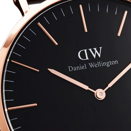 Montre Daniel Wellington - Classic St Mawes Black Rose Gold - 40mm