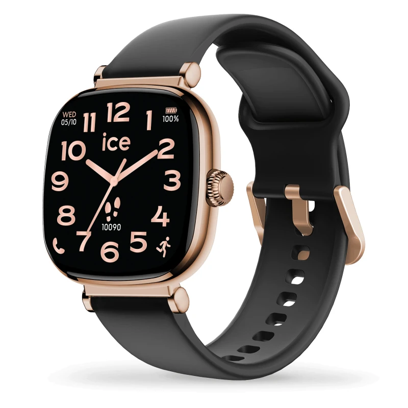 Montre Ice-Watch - Smart Sq 2.0 Carrée 1.70 - Rose-Gold Black
