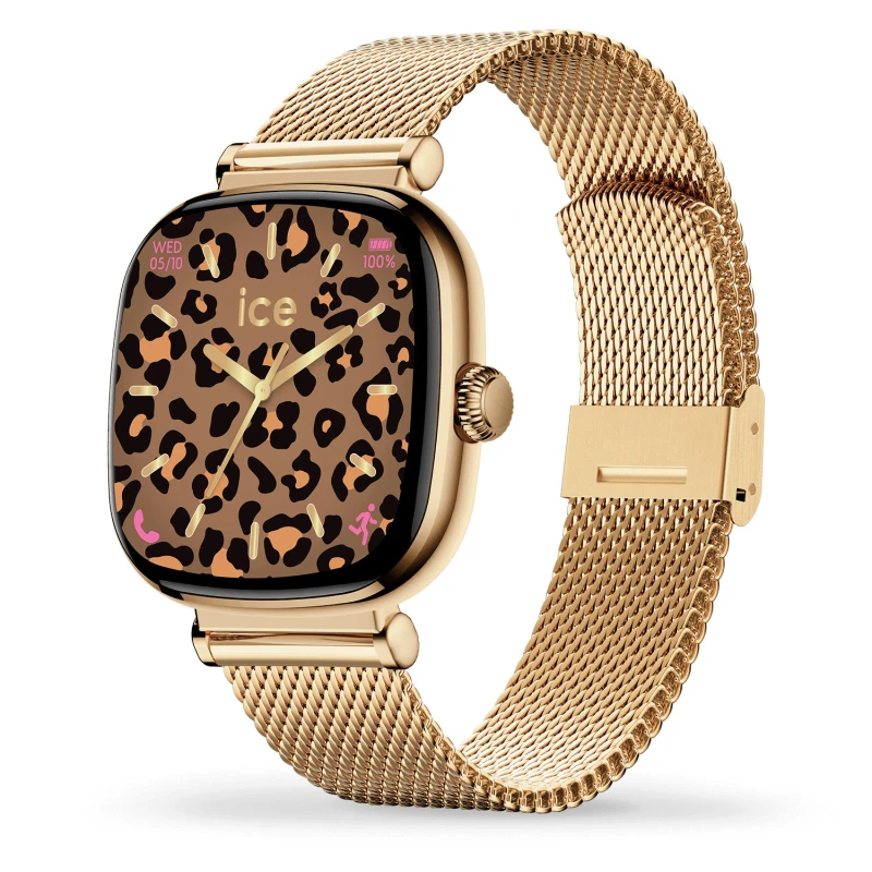 Montre Ice-Watch - Smart Sq 2.0 Carrée 1.70 - Gold Milanese