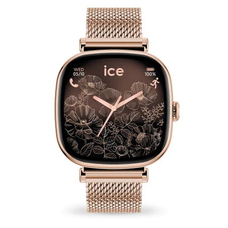 Montre Ice-Watch - Smart Sq 2.0 Carrée 1.70 - Rose-Gold Milanese