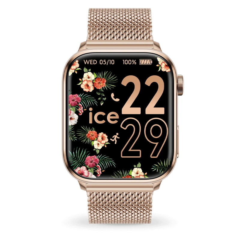 Montre Ice-Watch - Smart 2.0 Rectangulaire 1.96 - Rose-Gold Milanese