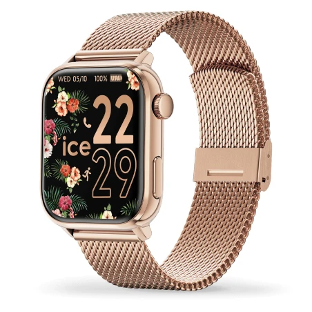 Montre Ice-Watch - Smart 2.0 Rectangulaire 1.96 - Rose-Gold Milanese
