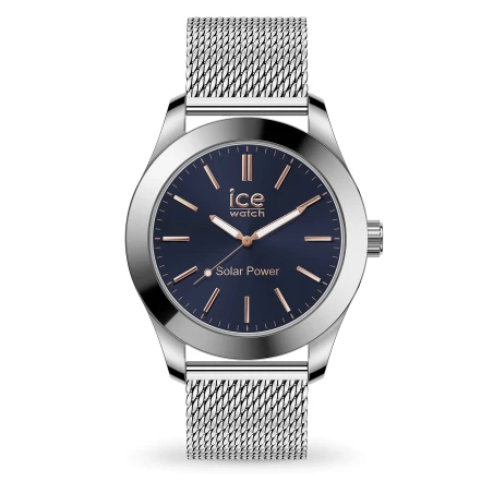 Montre Ice-Watch - Steel Solar - Silver Dark Blue