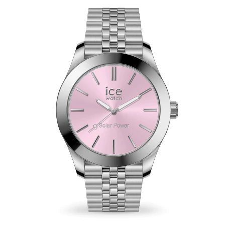 Montre Ice-Watch - Steel Solar - Silver Light Pink