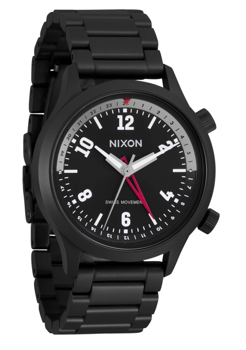 Montre Nixon - Drifter GMT - Super Black / Black Sunray