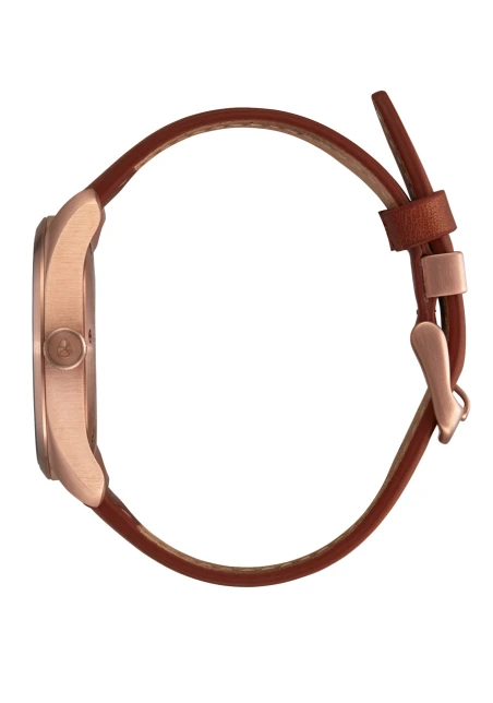 Montre Nixon - Thalia Leather - Rose Gold / White