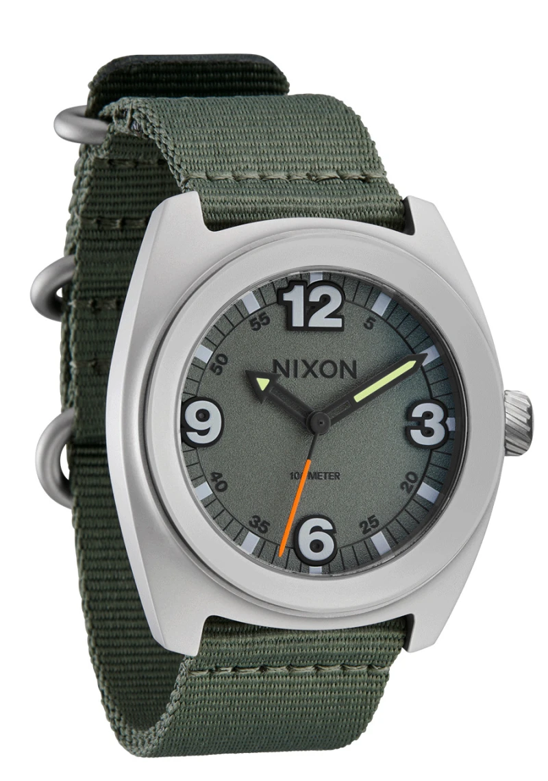 Montre Nixon - Clutch 42 - Matte Silver / Thyme