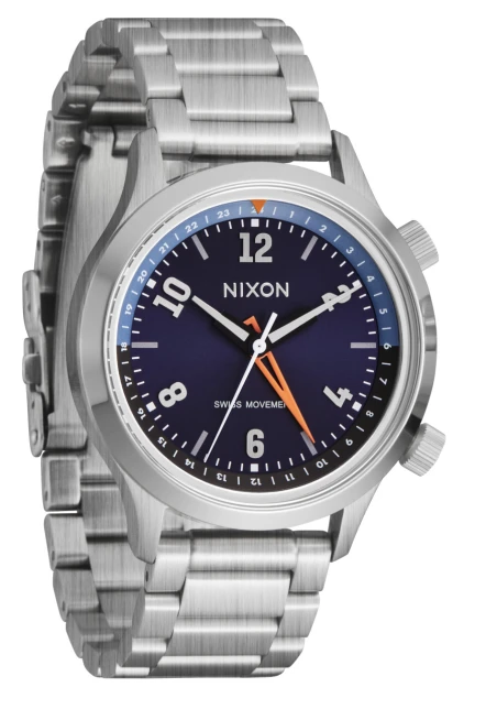 Montre Nixon - Drifter GMT - Silver / Midnight Sunray