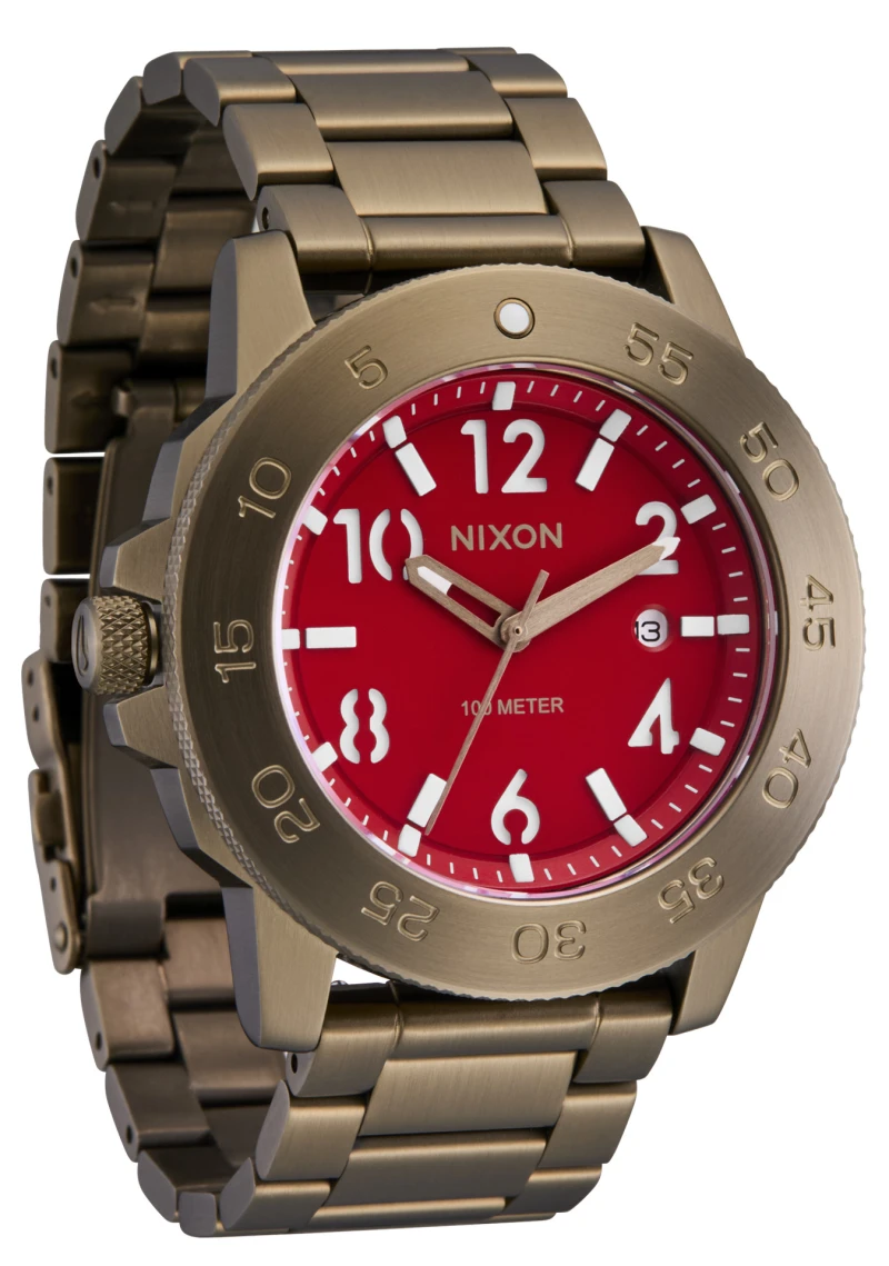 Montre Nixon - Smyth 44 - Khaki / Red