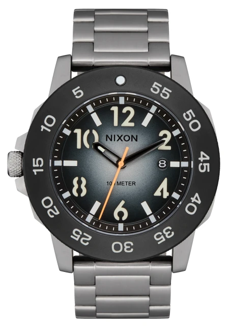Montre Nixon - Smyth 44 - Silver / Tunnel Black Ombre