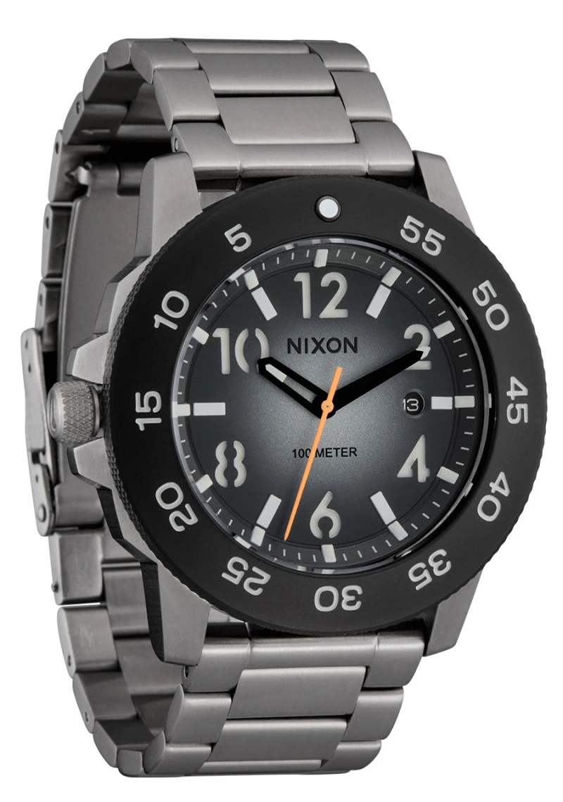 Montre Nixon - Smyth 44 - Silver / Tunnel Black Ombre